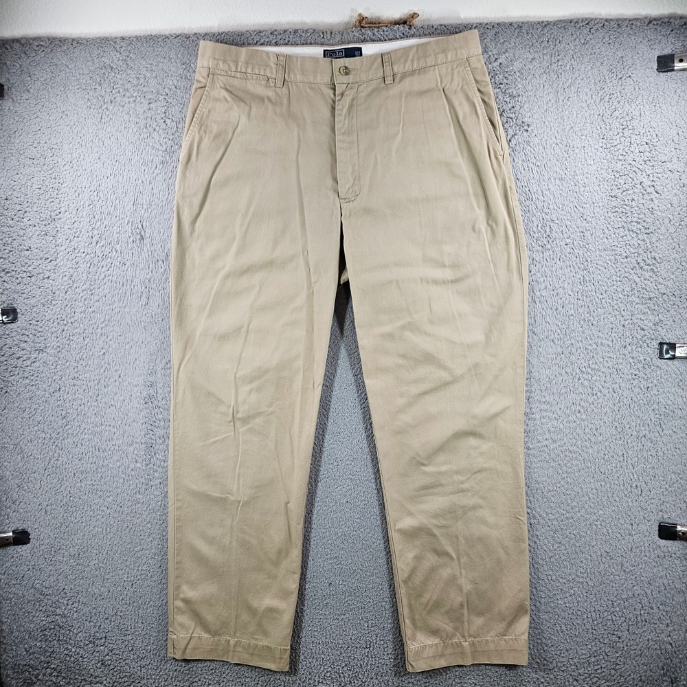 Polo Ralph Lauren Mens Prospect Pant Khaki Chino Straight Leg Tan 36x30